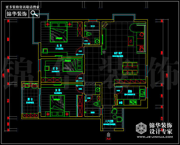 鳳凰和美D1戶型143平方 戶型